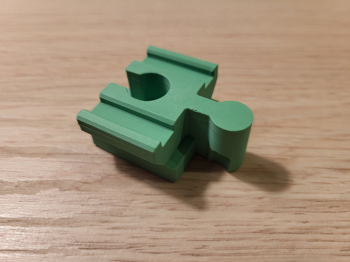 Wooden train enhanced connectors