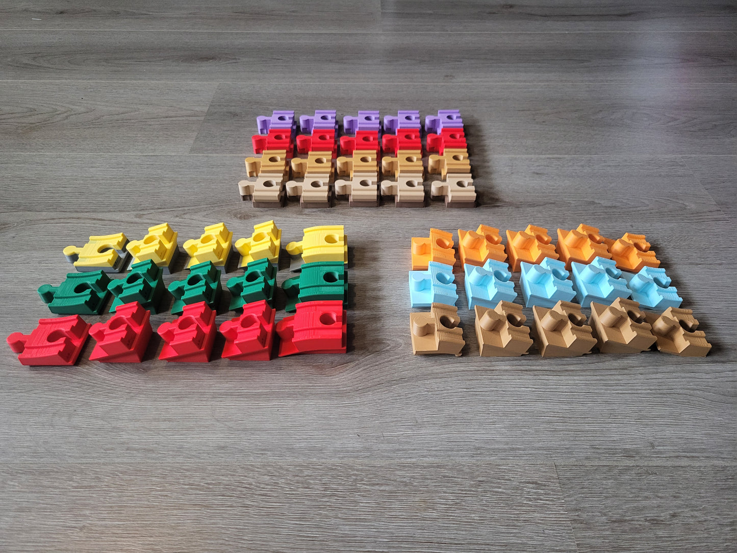 Wooden train enhanced connectors