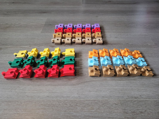 Wooden train enhanced connectors